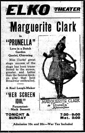 Prunella (1918) poster