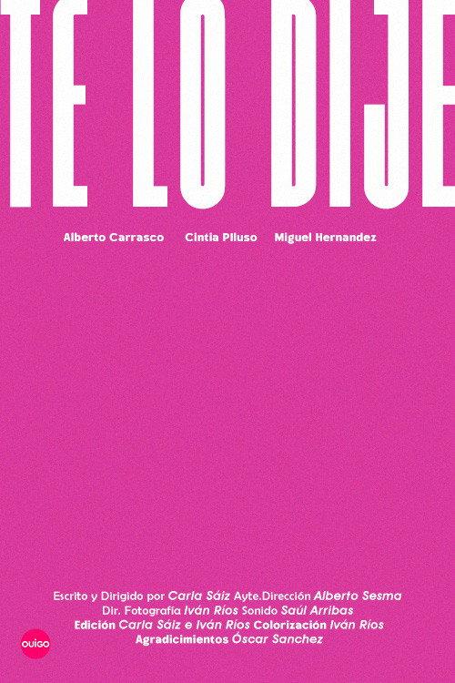 Te Lo Dije 2023 official movie poster