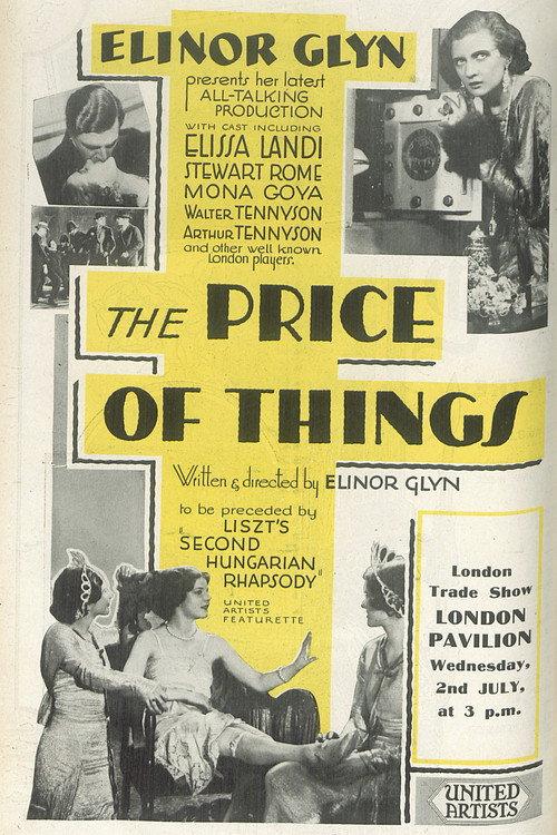 The Price of Things 1930 official movie poster