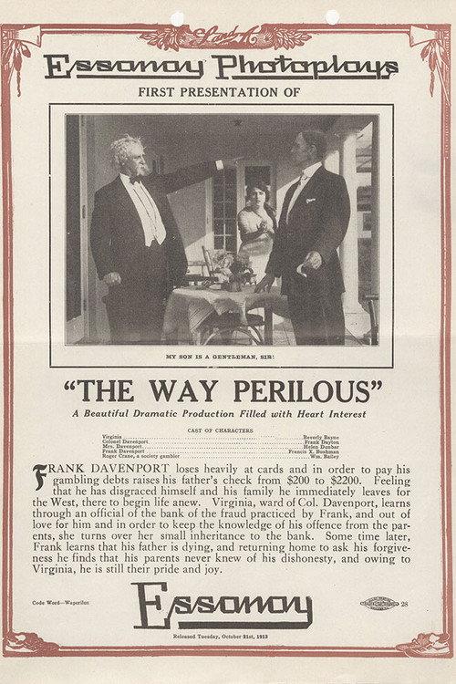 The Way Perilous 1913 official movie poster