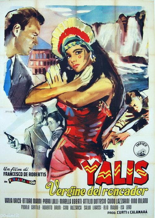 Yalis, la vergine del Roncador 1955 official movie poster