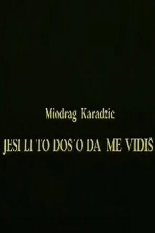 Did You Come to See Me? 1995 official movie poster