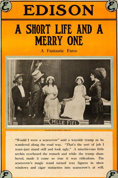 A Short Life and a Merry One 1913 official movie poster