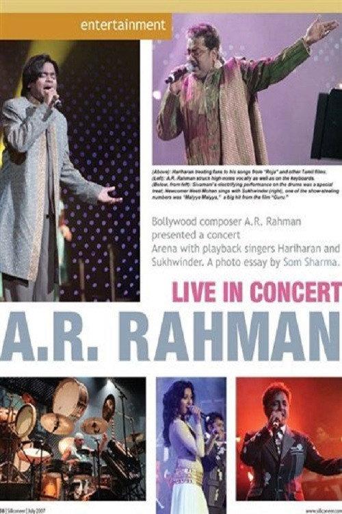 A.R.Rahman Live In Concert  official movie poster