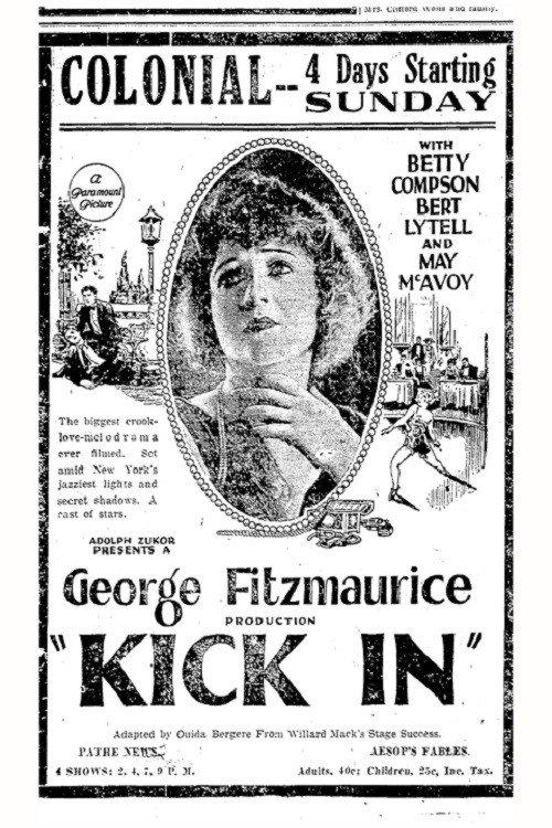 Kick In 1922 official movie poster