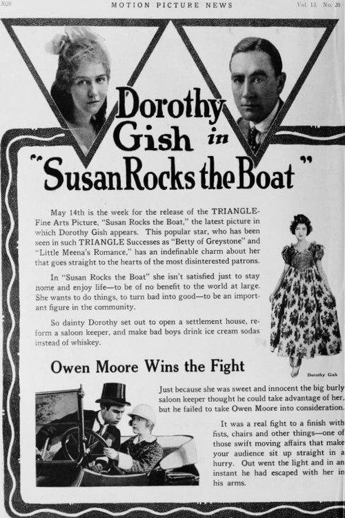 Susan Rocks the Boat 1916 official movie poster