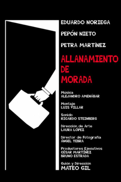 Allanamiento de morada 1998 official movie poster