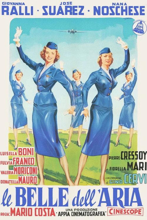 Le belle dell'aria 1957 official movie poster