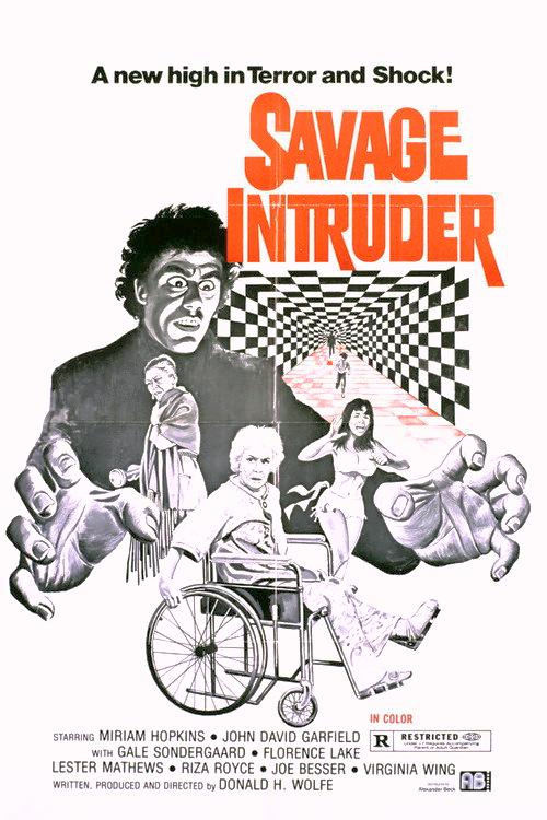 Savage Intruder 1970 official movie poster
