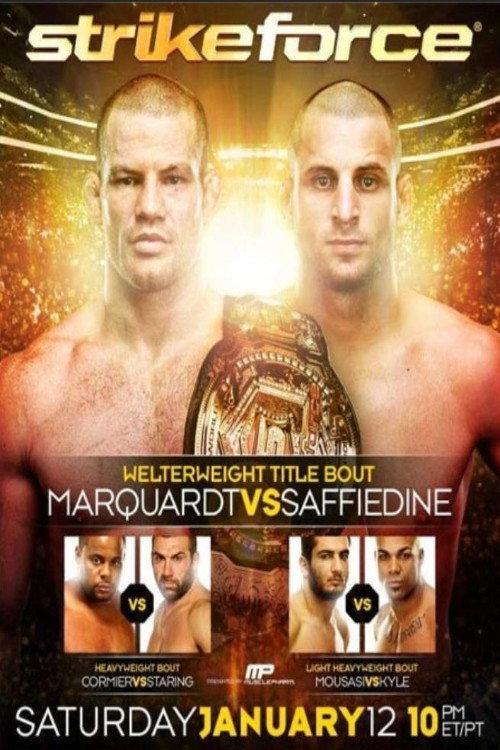 Strikeforce: Marquardt vs. Saffiedine 2013 official movie poster