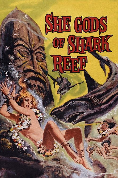 She Gods of Shark Reef 1958 official movie poster