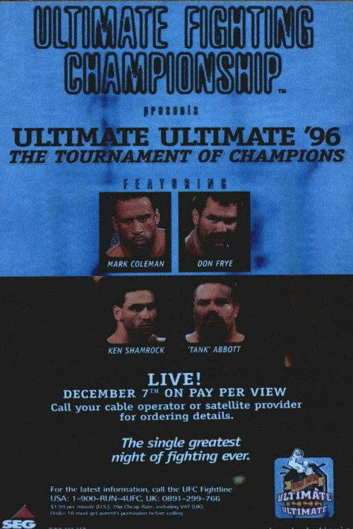 UFC 11.5: Ultimate Ultimate 2 1996 official movie poster