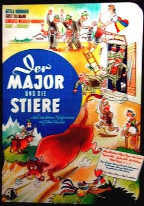 Der Major und die Stiere 1955 official movie poster