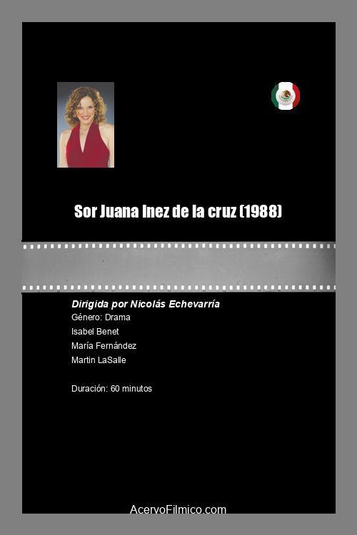 Sor Juana Inez de la cruz 1988 official movie poster