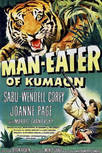 Man-Eater of Kumaon 1948 official movie poster