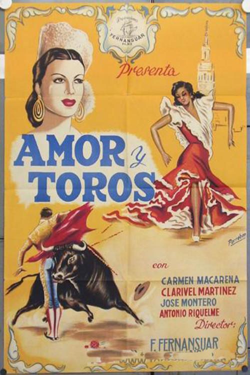 Amor y toros 1956 official movie poster