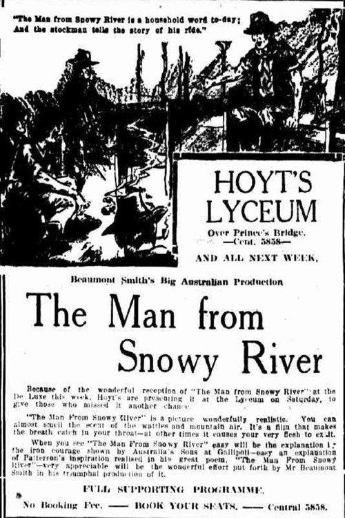 The Man from Snowy River 1920 official movie poster
