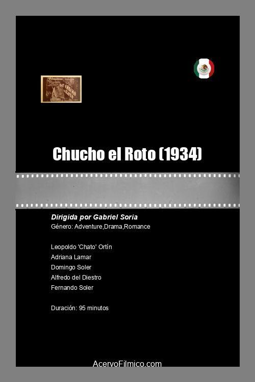 Chucho el Roto 1934 official movie poster