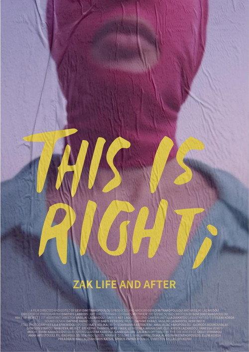 This is Right; Zak Life and After 2020 official movie poster