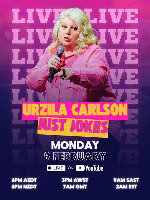 Urzila Carlson: Just Jokes 2026 official movie poster