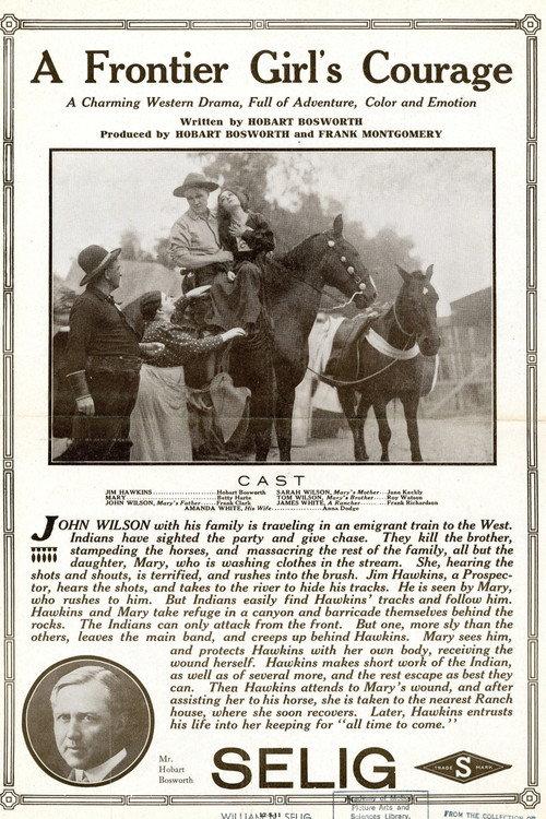 A Frontier Girl's Courage 1911 official movie poster