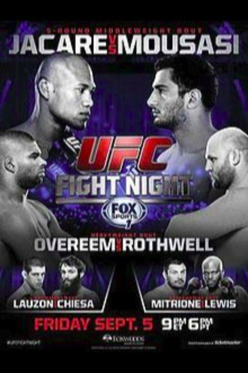UFC Fight Night 50: Jacare vs. Mousasi 2014 official movie poster