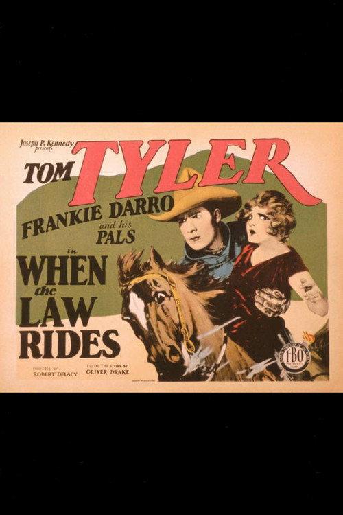When the Law Rides 1928 official movie poster