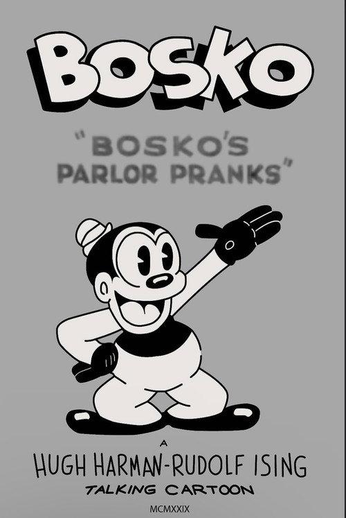 Bosko's Parlor Pranks 1934 official movie poster