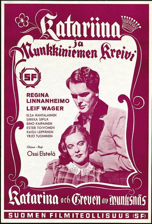 Katariina ja Munkkiniemen kreivi 1943 official movie poster