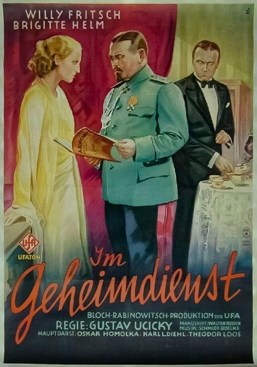 In the Employ of the Secret Service 1931 official movie poster