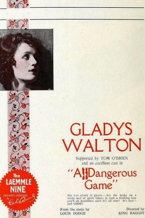 A Dangerous Game 1922 official movie poster