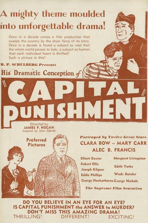Capital Punishment 1925 official movie poster