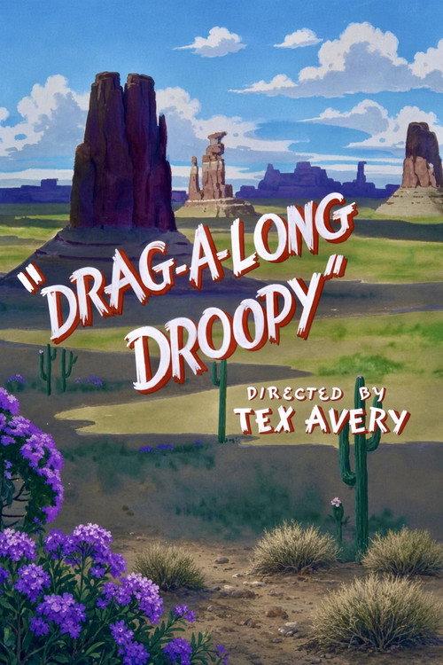 Drag-A-Long Droopy 1954 official movie poster