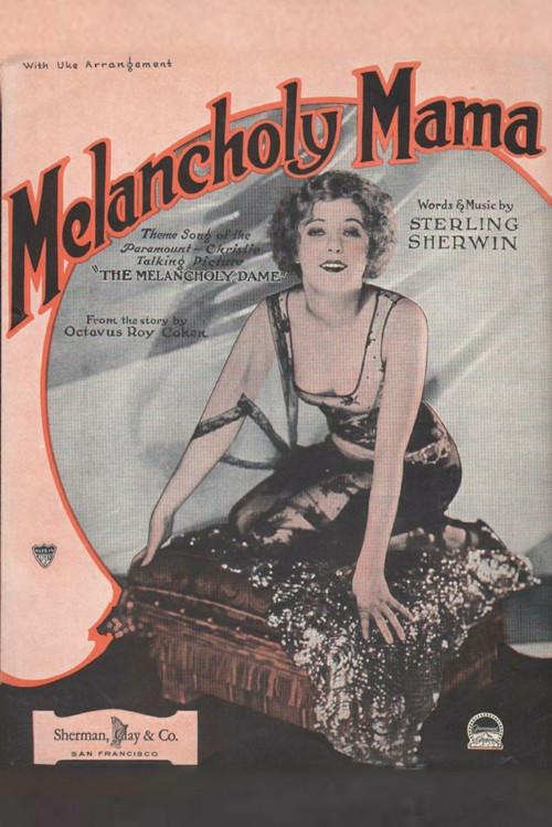 Melancholy Dame 1929 official movie poster