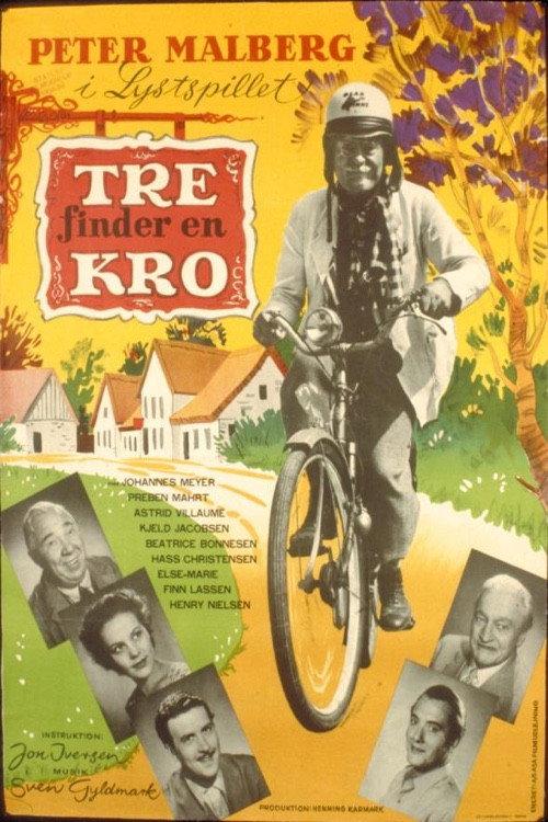 Tre finder en kro 1955 official movie poster