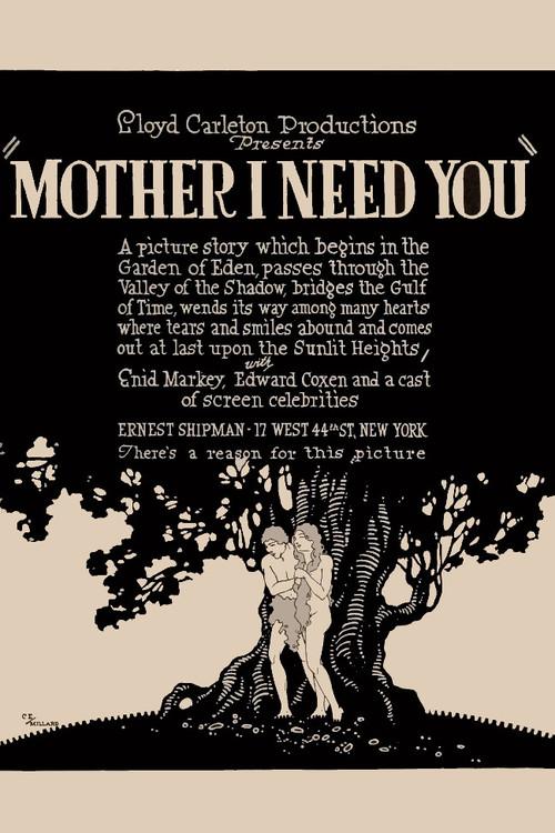 Mother, I Need You 1918 official movie poster