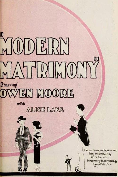 Modern Matrimony 1923 official movie poster