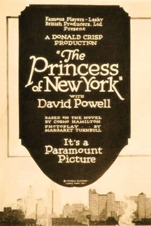 The Princess of New York 1921 official movie poster