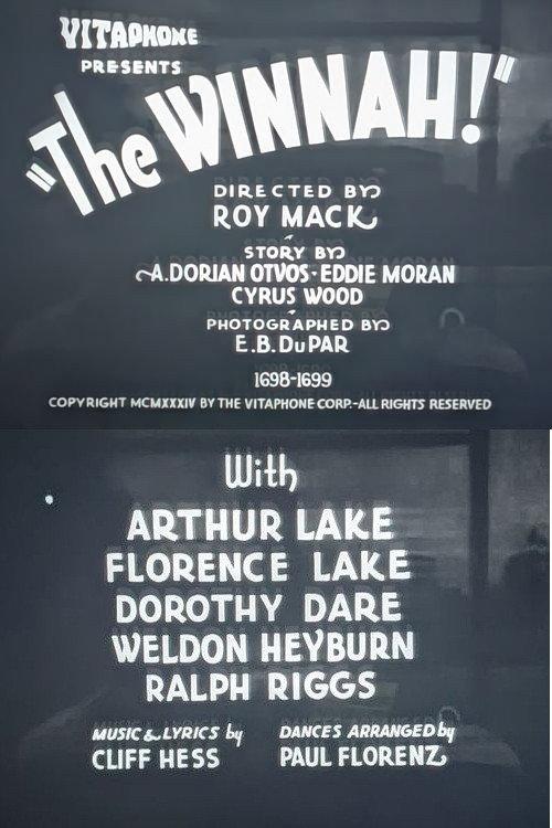 The Winnah! 1934 official movie poster