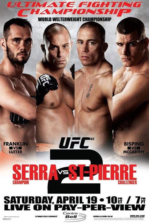 UFC 83: Serra vs. St-Pierre 2 2008 official movie poster