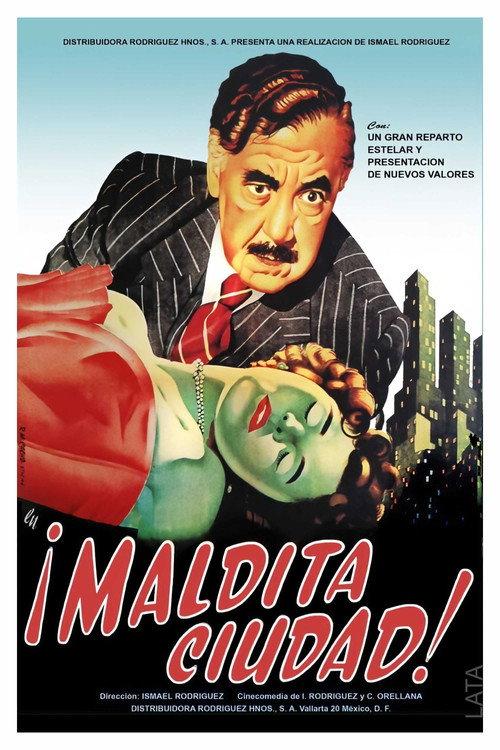 Damned City! 1954 official movie poster
