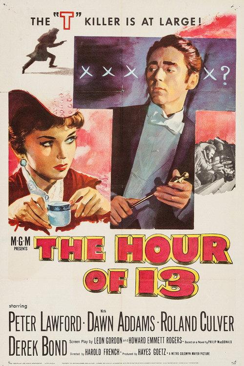 The Hour of 13 1952 official movie poster