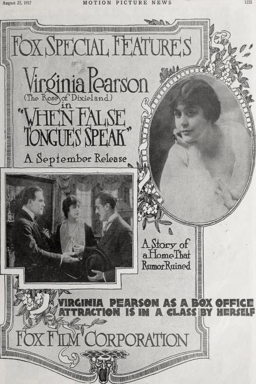 When False Tongues Speak 1917 official movie poster