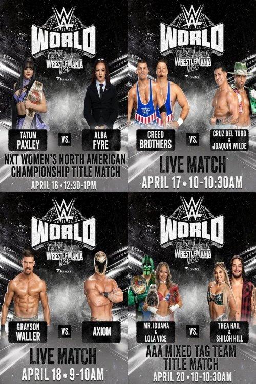 LIVE matches from WWE World: April 16, 2026 2026 official movie poster