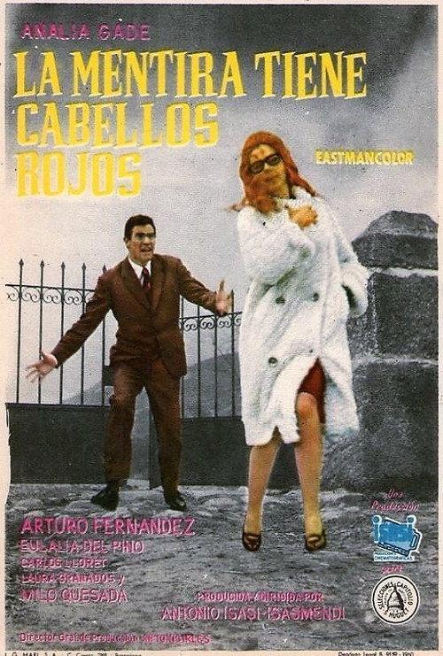 La mentira tiene cabellos rojos 1962 official movie poster