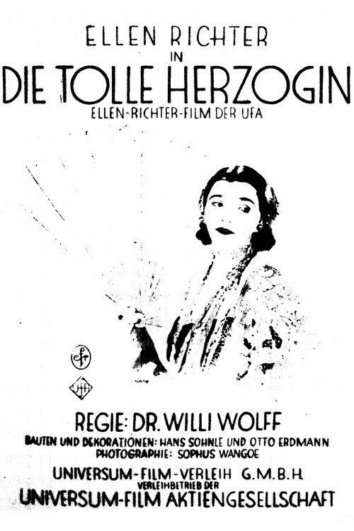 Die tolle Herzogin 1926 official movie poster