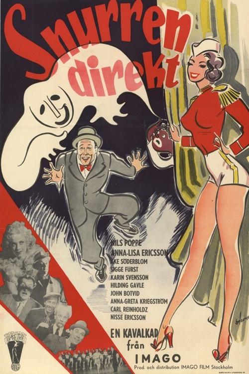 Snurren direkt 1952 official movie poster