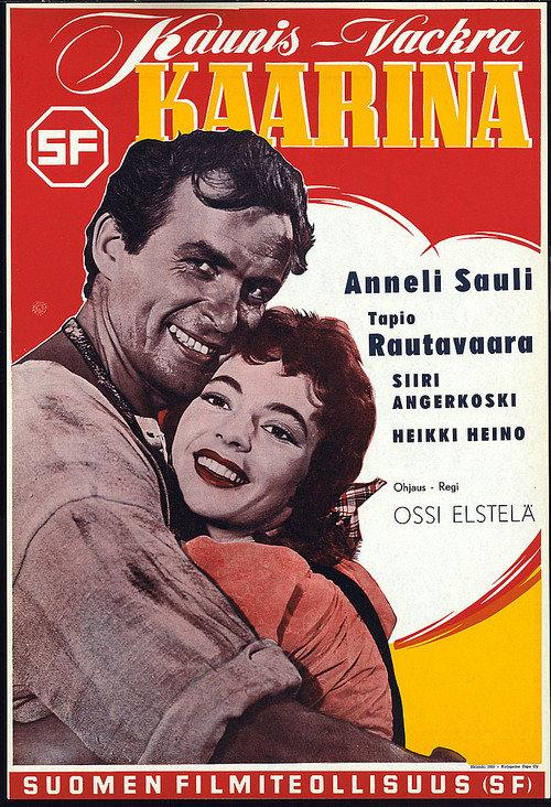 Kaunis Kaarina 1955 official movie poster
