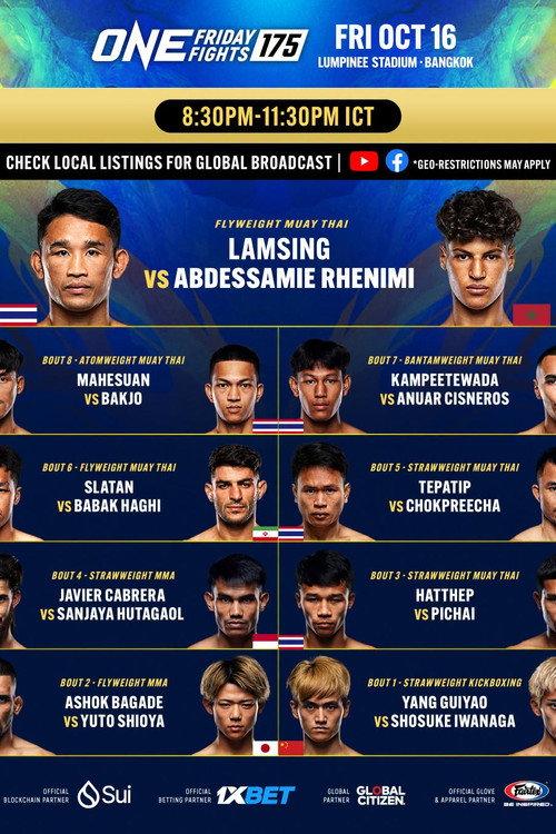 ONE Friday Fights 175: Lamsing vs. Rhenimi 2026 official movie poster