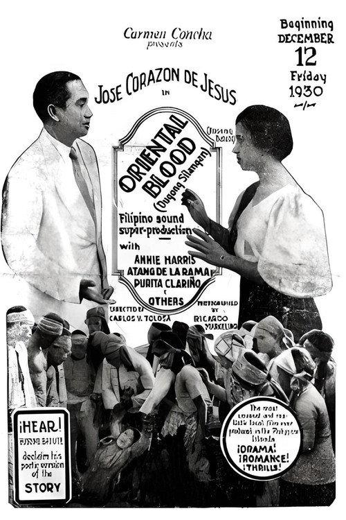 Oriental Blood 1930 official movie poster